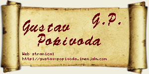Gustav Popivoda vizit kartica